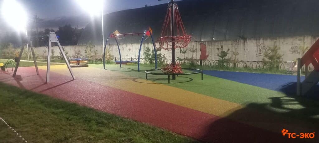 Покрытие игровой площадки в детском саду